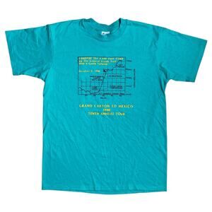 Vintage 90s Grand Canyon to Mexico Bicycle Tour T-Shirt Large 1990 Arizona